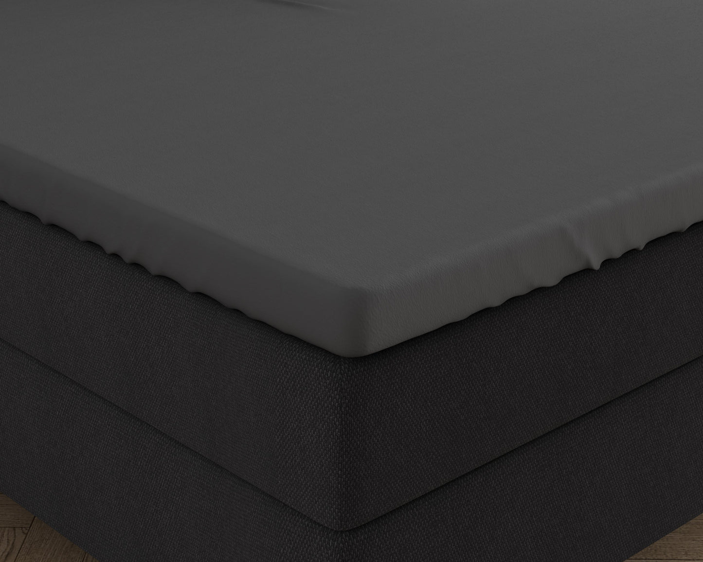 Double Jersey Splittopper Fitted Sheet - grey