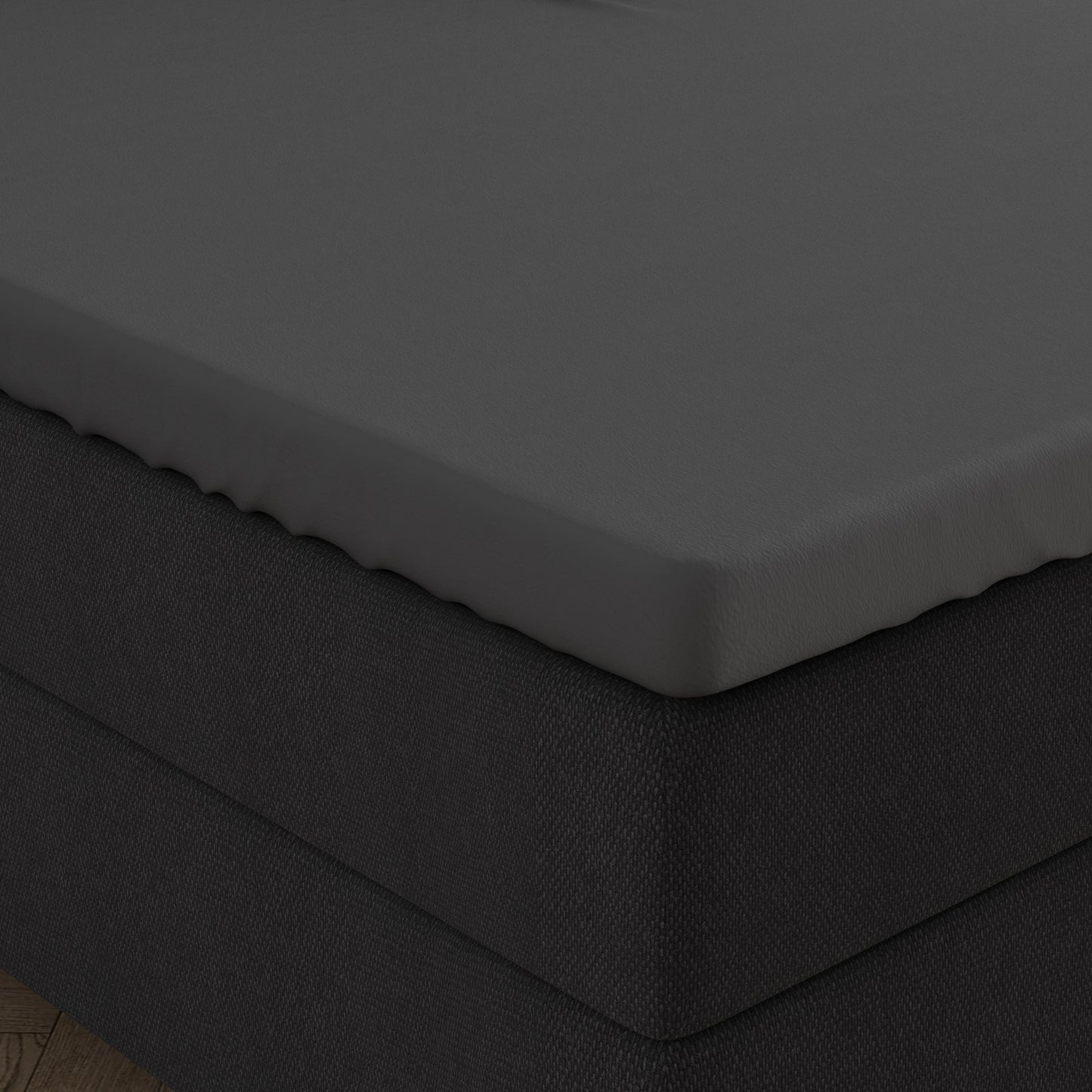 Double Jersey Topper Fitted sheet - anthracite