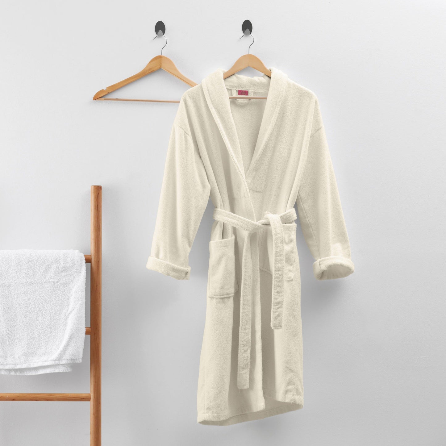 Terry bathrobe - Creme - Sale