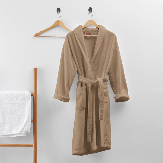 Terry bathrobe - Taupe