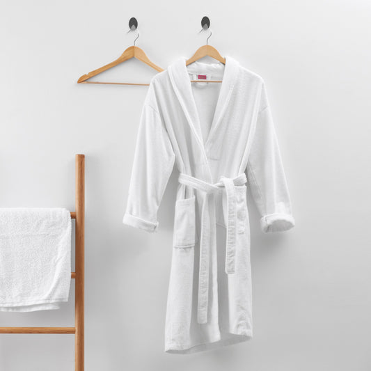 Terry bathrobe - White