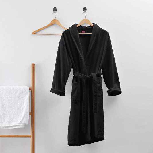 Terry bathrobe - Black