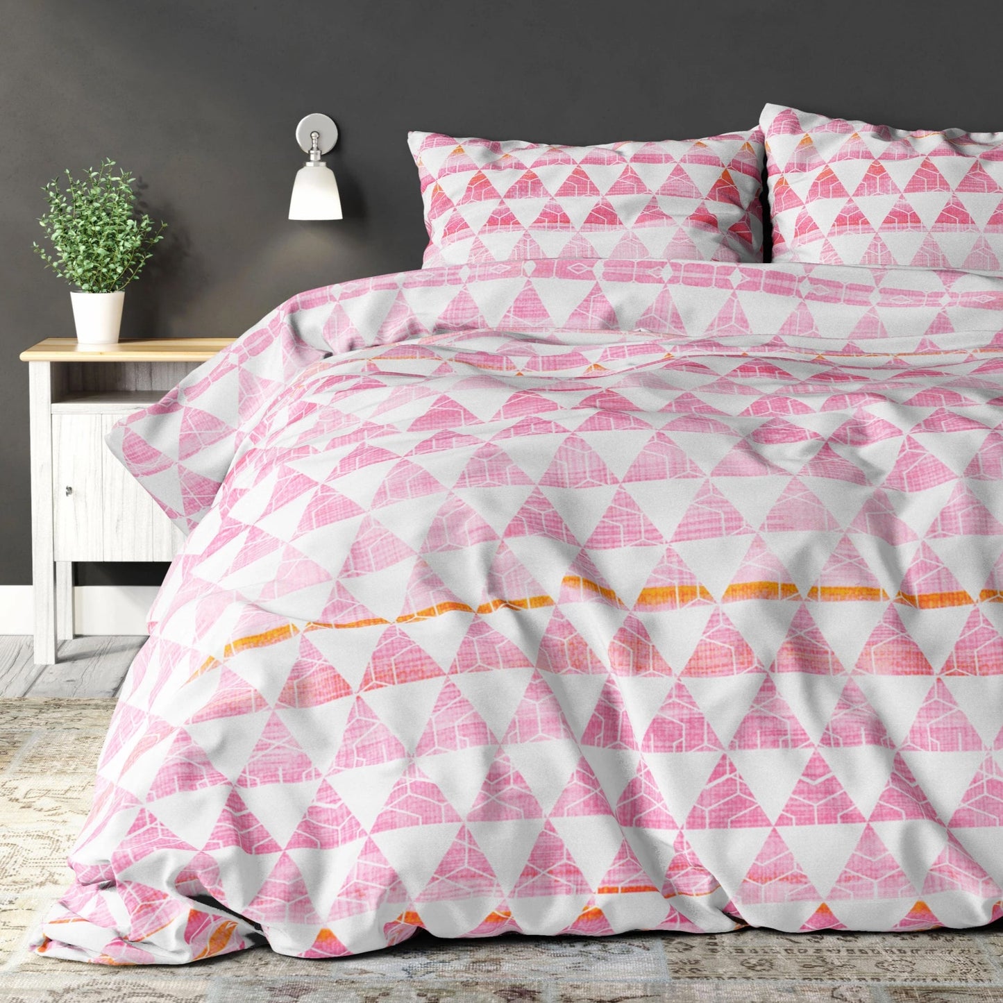 Jade Duvet Cover - Pink