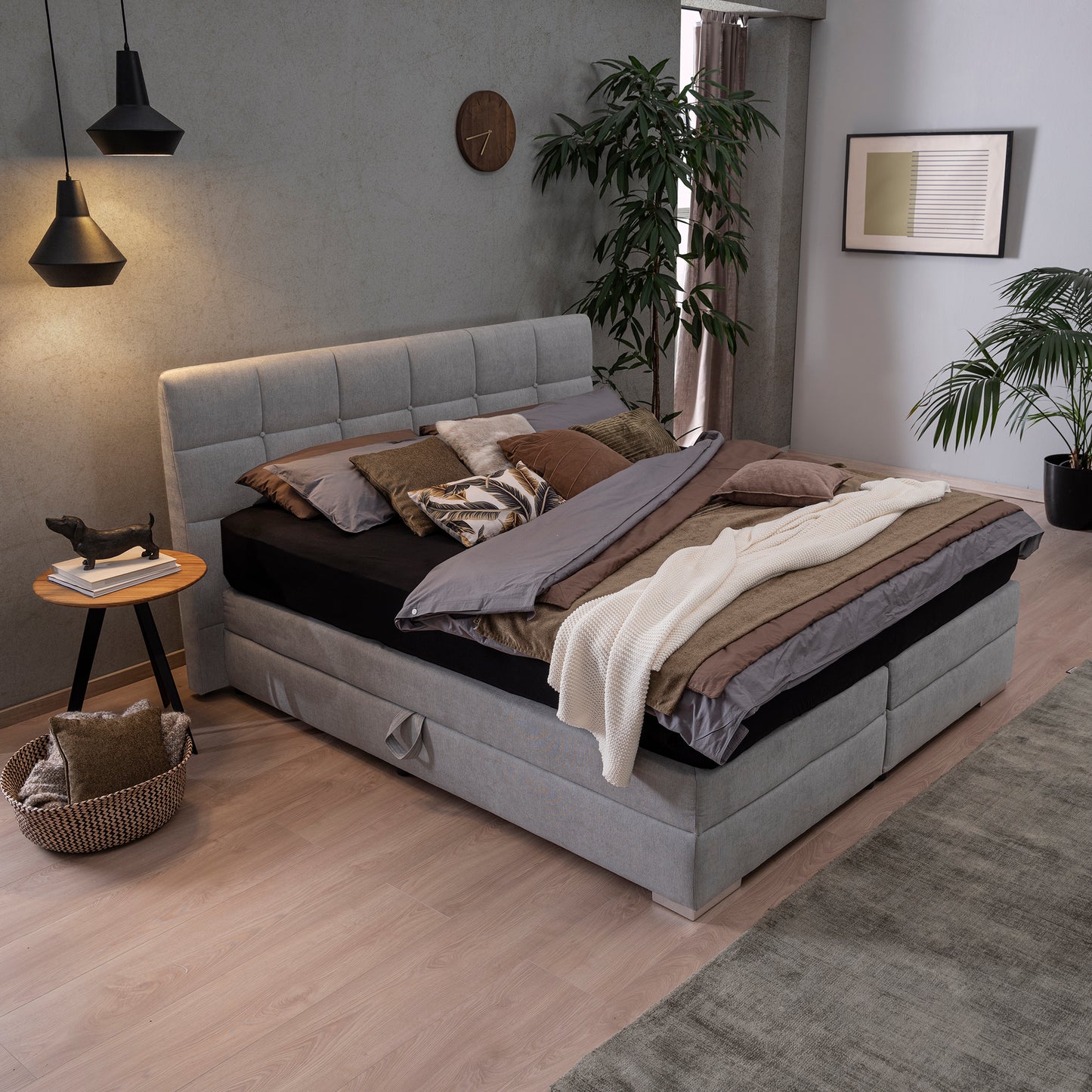 Boxspring Tokyo vast met opbergruimte