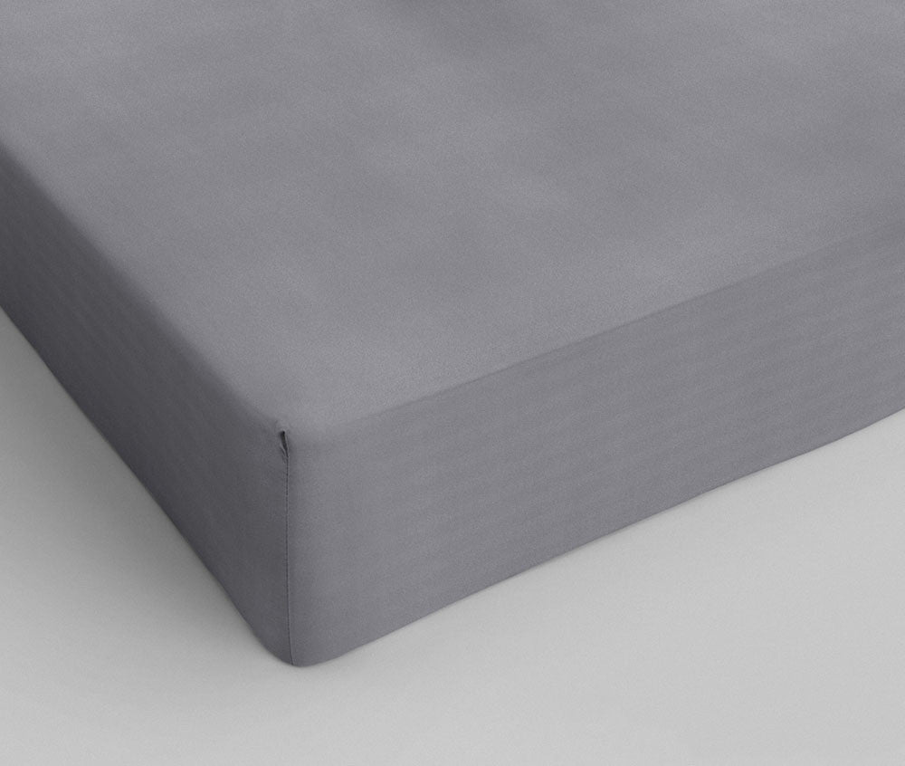 Cotton fitted sheet Grey -SALE