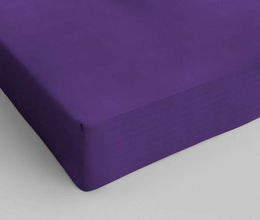 Drap housse en coton Violet